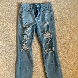 American Eagle ripped jeans